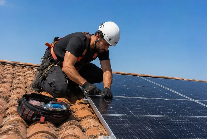 Maintenance et monitoring de panneaux solaires à Villedubert